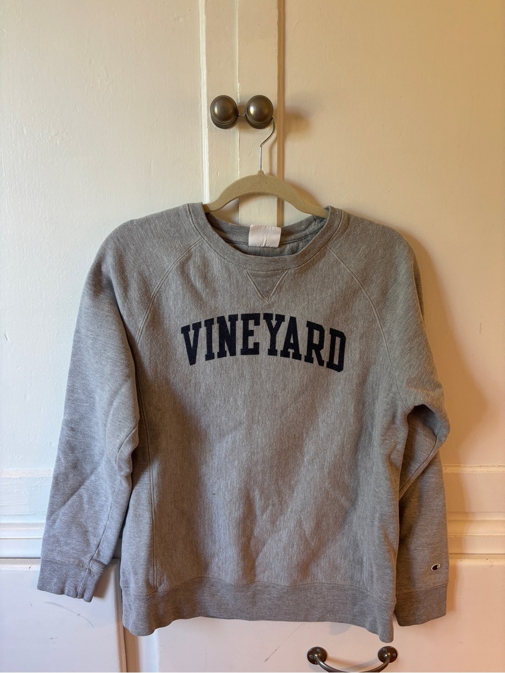 Champion Gray 'Vineyard' Crewneck Sweatshirt